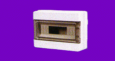 Caja TM Din  24 b ext PVC GRI p-FUM IP65
