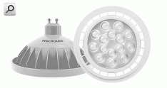 Lampara LEDs AR111  15W BLC 220V         GU10