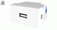 Mod cargador 1 USB BLA   1,0A Verona Platinum